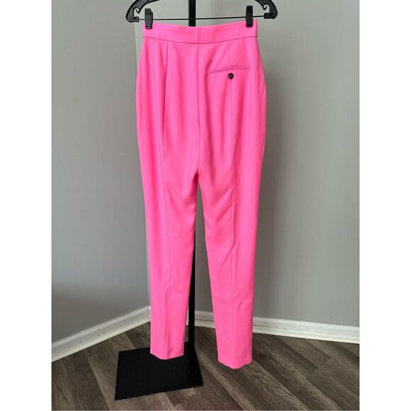 NWT Alexander McQueen High Waist Straight Leg Sartorial Wool Cigarette Pants Pin - Picture 7 of 10